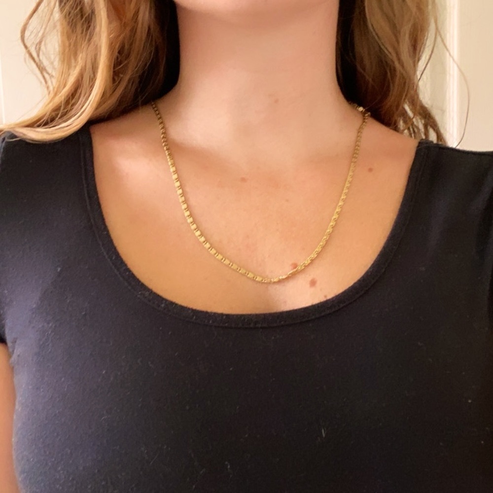 Golden chain necklace